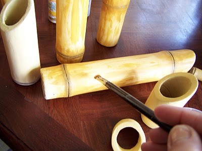 Самодельная музыка из бамбука